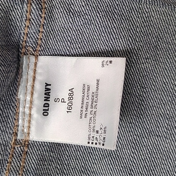 Old Navy Dark Blue Denim Jacket Size Small - Picture 3 of 7